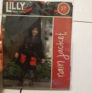 LILLY OF NEW YORK TODDLER RAIN JACKET SZ 3T